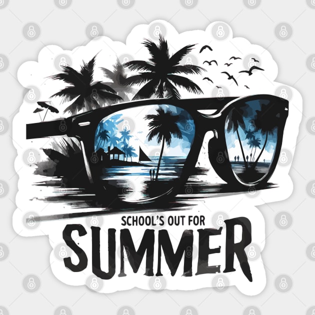 Schools Out For Summer Happy Last Day Of School Sticker by TomFrontierArt